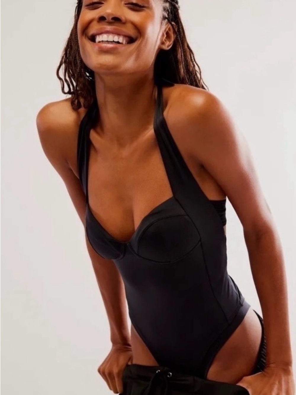 Black One-Piece Swimsuit HAH
